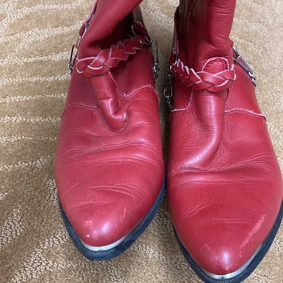 OAK TREE FARM Red Boots - Picture 2 of 4